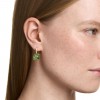 Pendientes Millenia talla cojín verdes Swarovski 5764822 bany or 18k