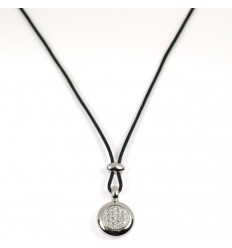 Pendant white gold diamonds C2211