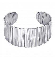 Brazalete Lotus Style LS2646-2/1 mujer acero plateado texturizado