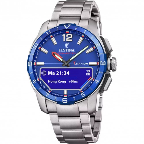 Rellotge Festina Connected D F23000/G híbrid titani esfera blava amb corretja