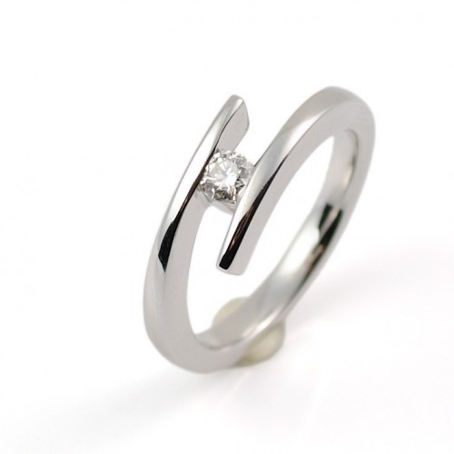 Ring white gold and diamond A4521