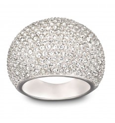 Anell Swarovski Stone 1156314 cristall transparent bany de rodi talla 55