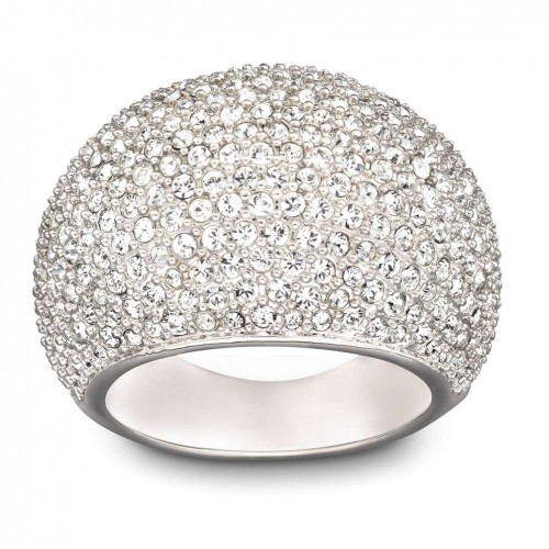Anillo Swarovski Stone 1156314 cristal transparente baño de rodio talla 55