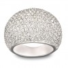 Anillo Swarovski Stone 1156314 cristal transparente baño de rodio talla 55