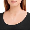 Swarovski Vio 5139555 transparent crystal rose gold-tone necklace 42 cm
