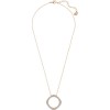 Swarovski Vio 5139555 transparent crystal rose gold-tone necklace 42 cm