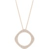 Swarovski Vio 5139555 transparent crystal rose gold-tone necklace 42 cm