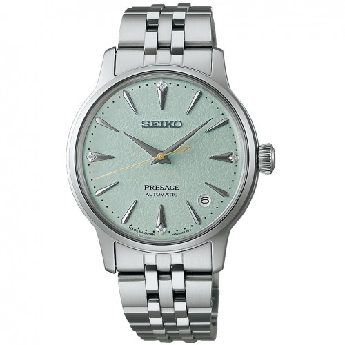 Reloj Seiko Presage SRPL63J1 acero 34 mm diamantes automático