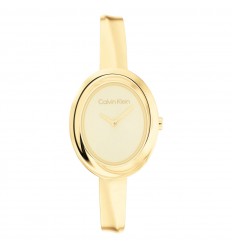 Reloj Calvin Klein 25100056 Twisted Bezel dorado mujer 26 mm
