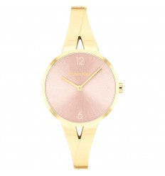 Calvin Klein 25100027 Joyful gold women’s watch pink dial 30 mm
