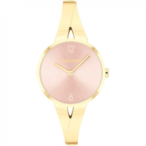 Reloj Calvin Klein 25100027 Joyful dorado mujer esfera rosa 30 mm