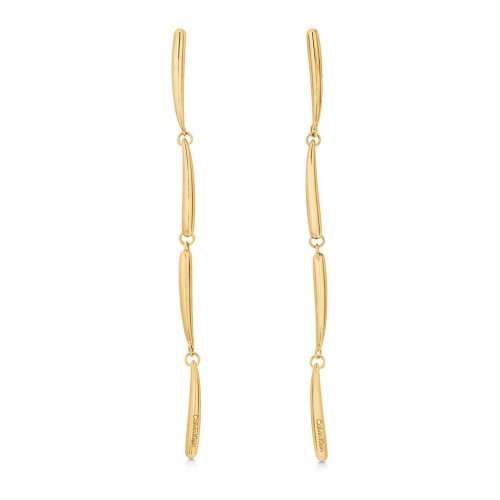 Pendientes Calvin Klein 35000995 dorado mujer colgantes alargados