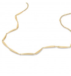 Collar Calvin Klein Elongated Drops en acero tono dorado 35000993