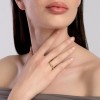 Anell Mabina 523547 plata daurada amb diamant lab-grown 0,10 ct