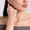 Mabina 534178 gold-plated silver bracelet with lab-grown diamonds 16-19 cm