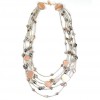 Necklace silver grey CL002442GPV6FX