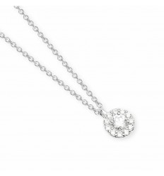 Colgante Mabina 553927 plata rodio con diamantes lab-grown 39-43 cm