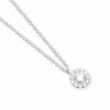 Colgante Mabina 553927 plata rodio con diamantes lab-grown 39-43 cm