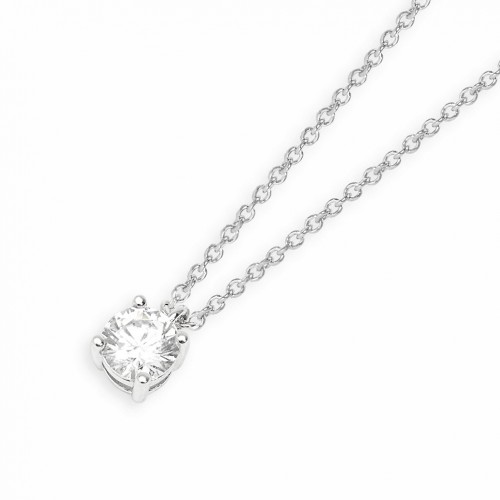 Colgante Mabina 553931 plata rodio con diamante lab-grown 0,41 ct