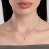 Penjoll Mabina 553939 plata daurada creu amb diamants lab-grown