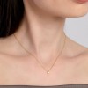 Colgante Mabina 553940 plata dorada con diamante lab-grown 0,15 ct
