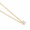Colgante Mabina 553940 plata dorada con diamante lab-grown 0,15 ct