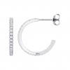 Arracades cèrcol Lotus Silver acabat platejat amb circonites LP3976-4/2