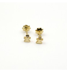 Pendientes Nacimiento bebé niña Oro Amarillo y Diamantes 155055AOB