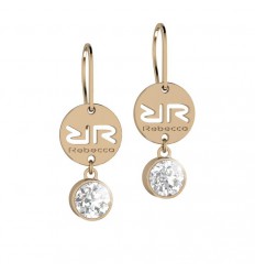 Arracades Rebecca Candy bronze Xapat or rosa pedra Swarovski BWSOOB01
