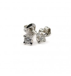 Pendientes Oro Blanco y diamantes R3371