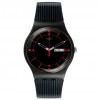 Reloj Swatch Gaet color negro con calendario y semanario. SUOB714