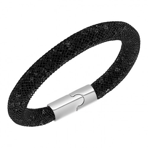  Stardust Swarovski Bracelet Black nylon and black stones. 5102552 5089843