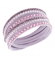 Slake Bracelet Swarovski crystals Deluxe Pink pink and transparent. 5120639