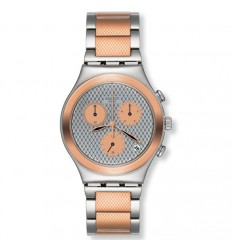 Grill Chill Reloj Swatch Chrono acero inoxidable gris. YCS581G