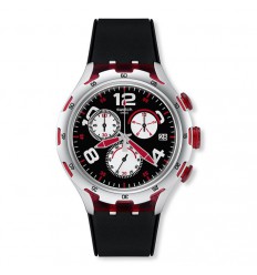 Swatch Irony Swatch Xlite Red Aluminum Wheel chronometer black and red. YYS4004