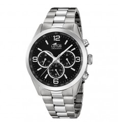 Reloj Lotus Minimalist 18152/2 cronógrafo acero inoxidable color negro