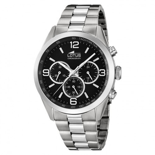 Reloj Lotus Minimalist 18152/2 cronógrafo acero inoxidable color negro