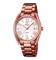 Reloj Festina F16791/1 mujer color chocolate con calendario 37 mm