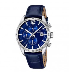 Rellotge Festina home F16760/3 cronògraf corretja de cuir color blau