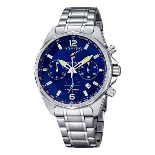 Purchase Festina chronograph man watch F6835/3 blue 44 mm
