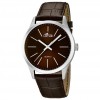 15961/2 Lotus Minimalist stainless steel brown dial applied indexes