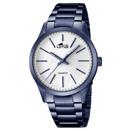 Lotus hombre 18163/1 reloj en color azul esfera plateada diámetro 42 mm