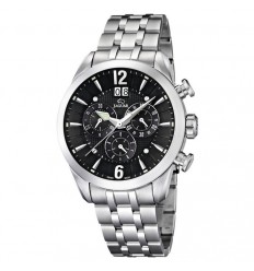Reloj Jaguar Gran-Date J660/4 esfera negra brazalete acero inoxidable