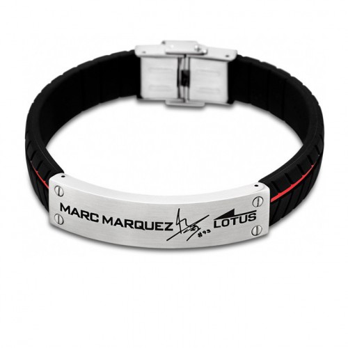 Lotus Style Marc Marquez detalles rojos LS1681-2/2 pulsera caucho negro