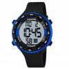 Calypso digital watch man K5663/2 black and blue diameter 50 mm