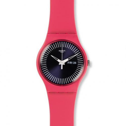 Berry Rail Swatch watch pink color SUOP702