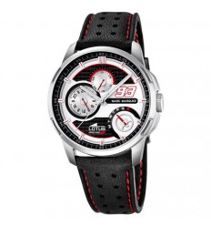  Multifunction watch collection Marc Marquez silver dial leather strap