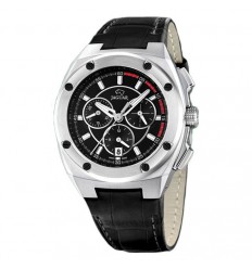Rellotge Jaguar J806/4 esfera negra corretja de pell negra diàmetre 44 mm