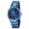 Trendy Lotus multifunction blue with zircons 18250/2 blue dial
