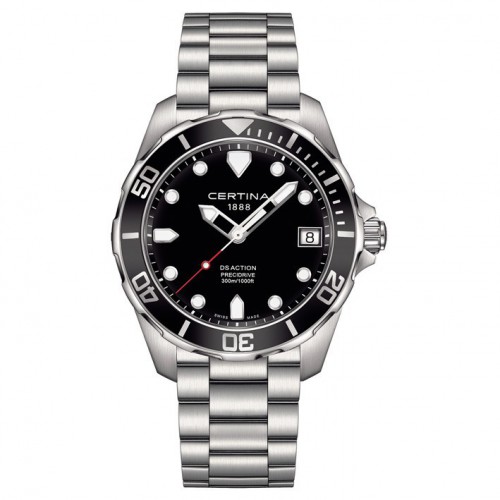 Certina DS Action Men's Watch black dial bracelet C032.410.11.051.00